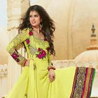 Yellow Anarkali Dress