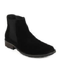 Men Black Suede Boots