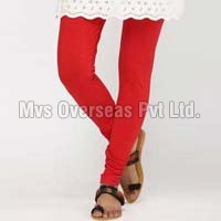 Ladies Red Leggings