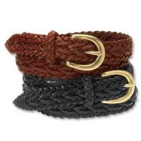 Unisex Weaving Leather Belts