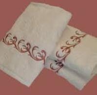 luxury embroidered bath towels