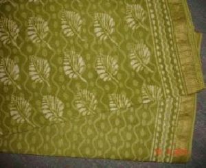 Bagru Dabu Print Maheshwari Unstitched Suit (With Dupatta)