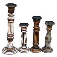 Wooden Candle Stands