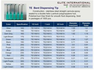 Needle TE Bent Dispensing Tip