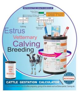 Cattle Gestation Calculator Pen Stand