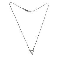 Trillion White Topaz Gemstone 925 Silver Jewelry Necklace