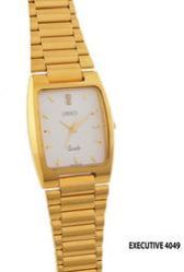 Mens Executive Golden Chain Watch