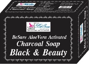 exfoliates skin aloe vera activated charcoal soap