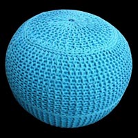 Hand Knitted Poufs