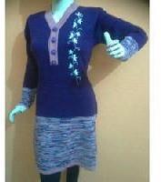 Ladies Designer Woolen Kurtis with Lace Work