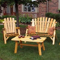 Wooden Lawn Chair Set