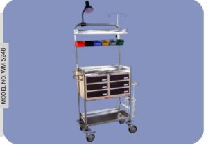 WM 5248 Stainless Steel Crash Cart