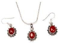 Sterling Silver Pendant Set-BMJ86