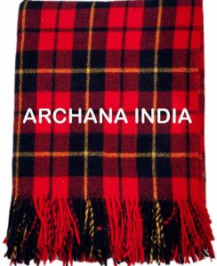 Tartan Plaid Woolen Blankets