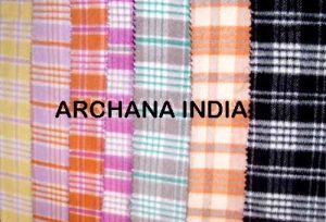 Woolen Check Fabric