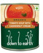 TOMATO SOUP WITH CASHEW NUT CREAM SOUP