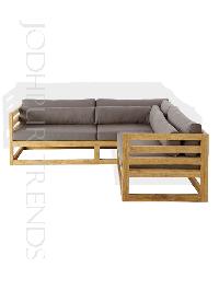 Wooden Corner Sofa Set