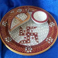 Marble Puja Plate