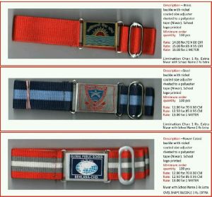 school uniform belts