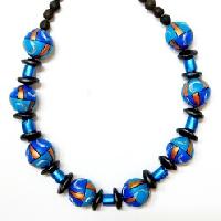 Circular Blue Beads Set