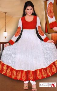 Brasso Net Anarkali Suit