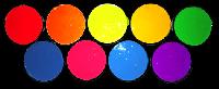 fluorescent colours paint