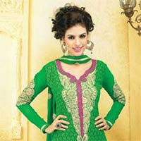 Traditional Green Anarakali Suit