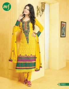 Traditional Yellow Anarkali Suit