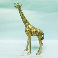 Brass Giraffe Statue