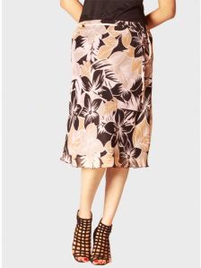 Printed Chiffon Skirt