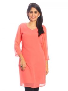 Simple Peach Kurti