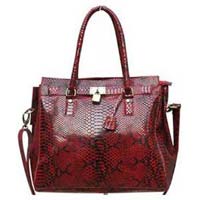 Ladies Snakeskin Leather Handbag