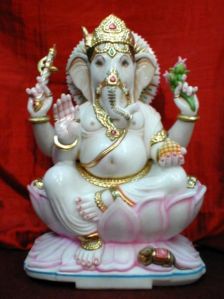 Marble Ganesha Statu