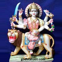 Marble Durga Mata Statues