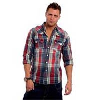 Mens Check Cotton Shirt