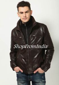 Brown Lamb Leather Jacket