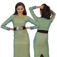 Full Sleeves Peter-Pan Collared Dress