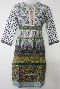 Cotton Cambric Printed Kurti