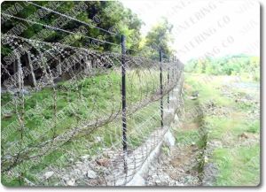 ground fencing concertina wire