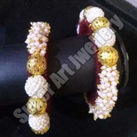 White Pearl Kada Set