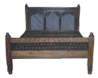 antique wooden bed