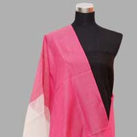 Pink White Organza Maheshwari Silk Dupatta (Design No. D0010)
