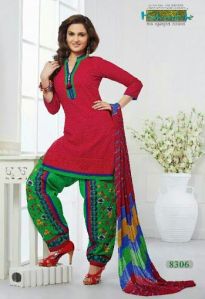 Shehzaadi Cotton Semi Stitched Suits