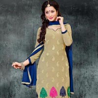 Tulika Cotton Semi Stitched Suits