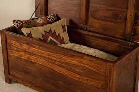 Wooden blanket box