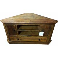 Wooden Corner TV Unit