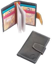 Black Leather Card Holder