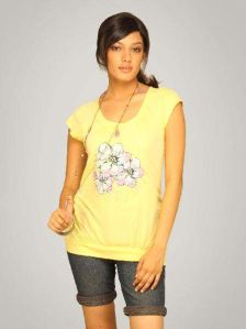 Ladies Round Neck T-shirts