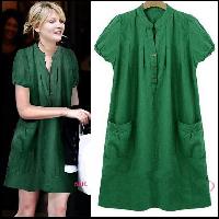 Women Regular Wear Green Dress