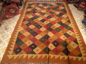 Tribal Wool Jute Kilim Rug